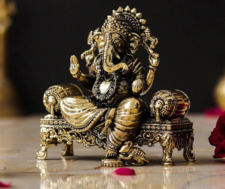 Brass Ganesha Idol
