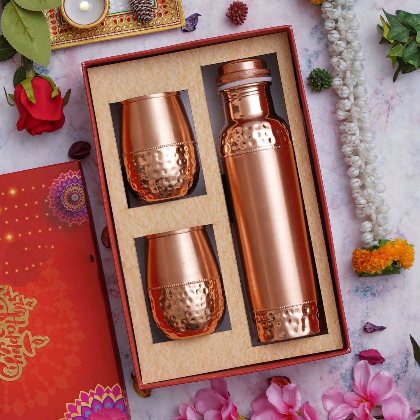 Pure Copper Bottle Set