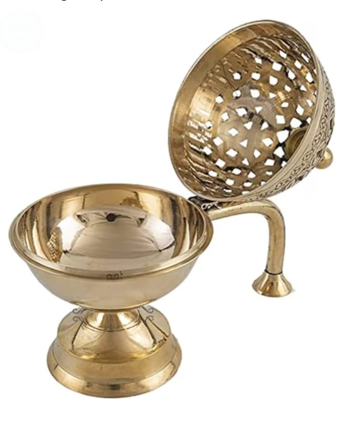 Brass Dhoop Dani/ Incense Burner