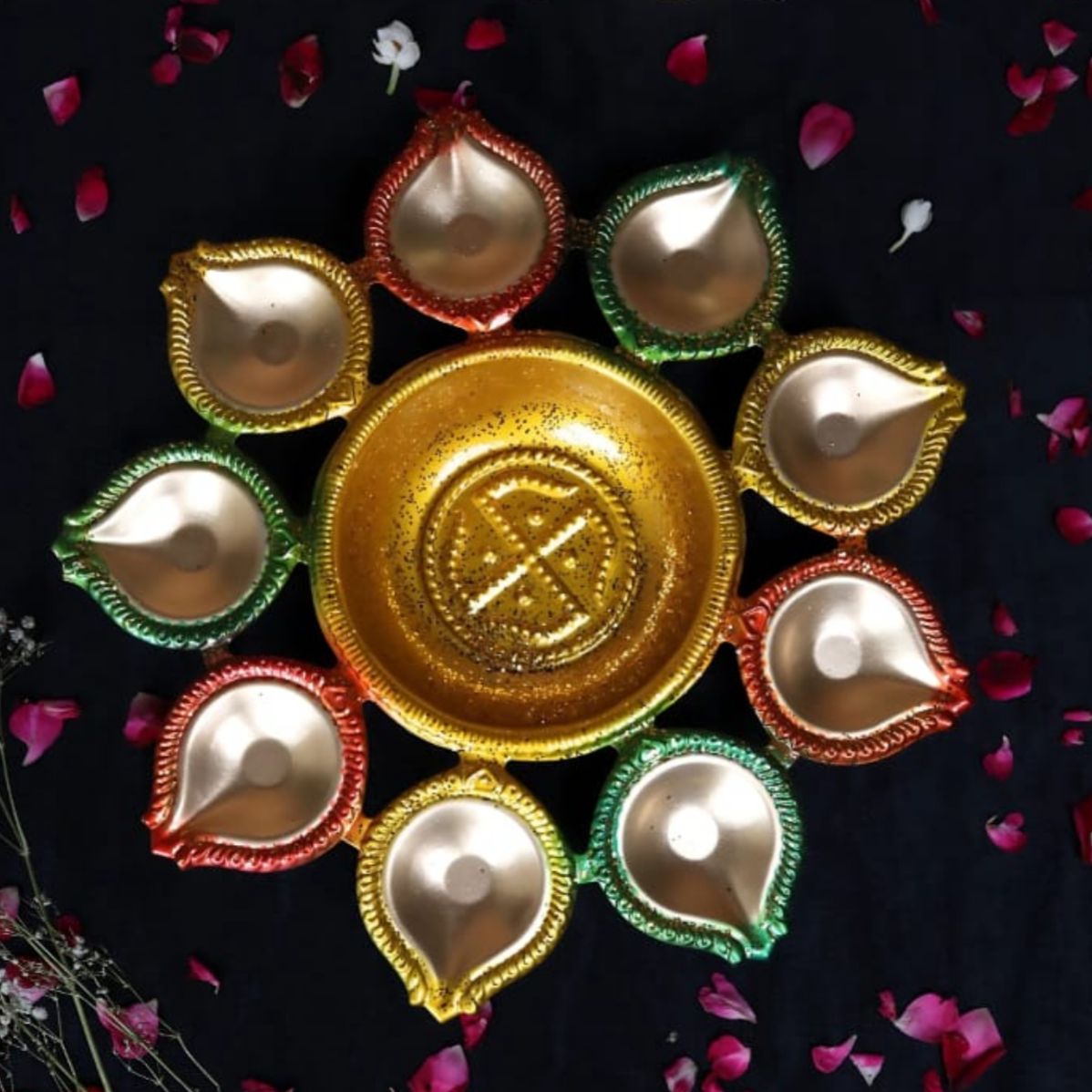 Swastic Bowl Diyas
