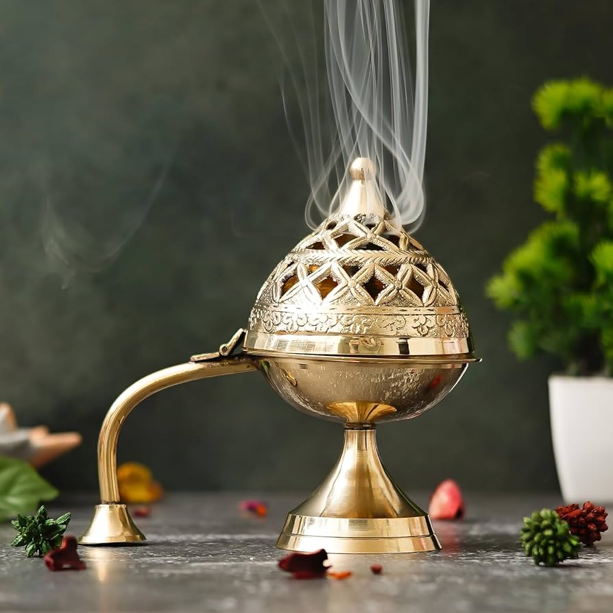 Brass Dhoop Dani/ Incense Burner