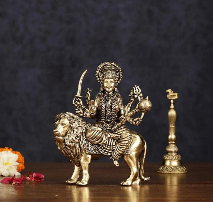 Brass Maa Durga Idol