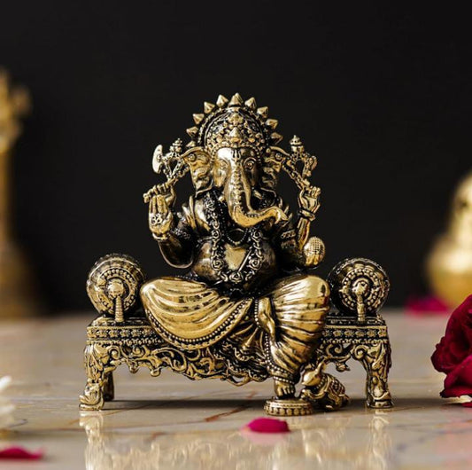 Brass Ganesha Idol
