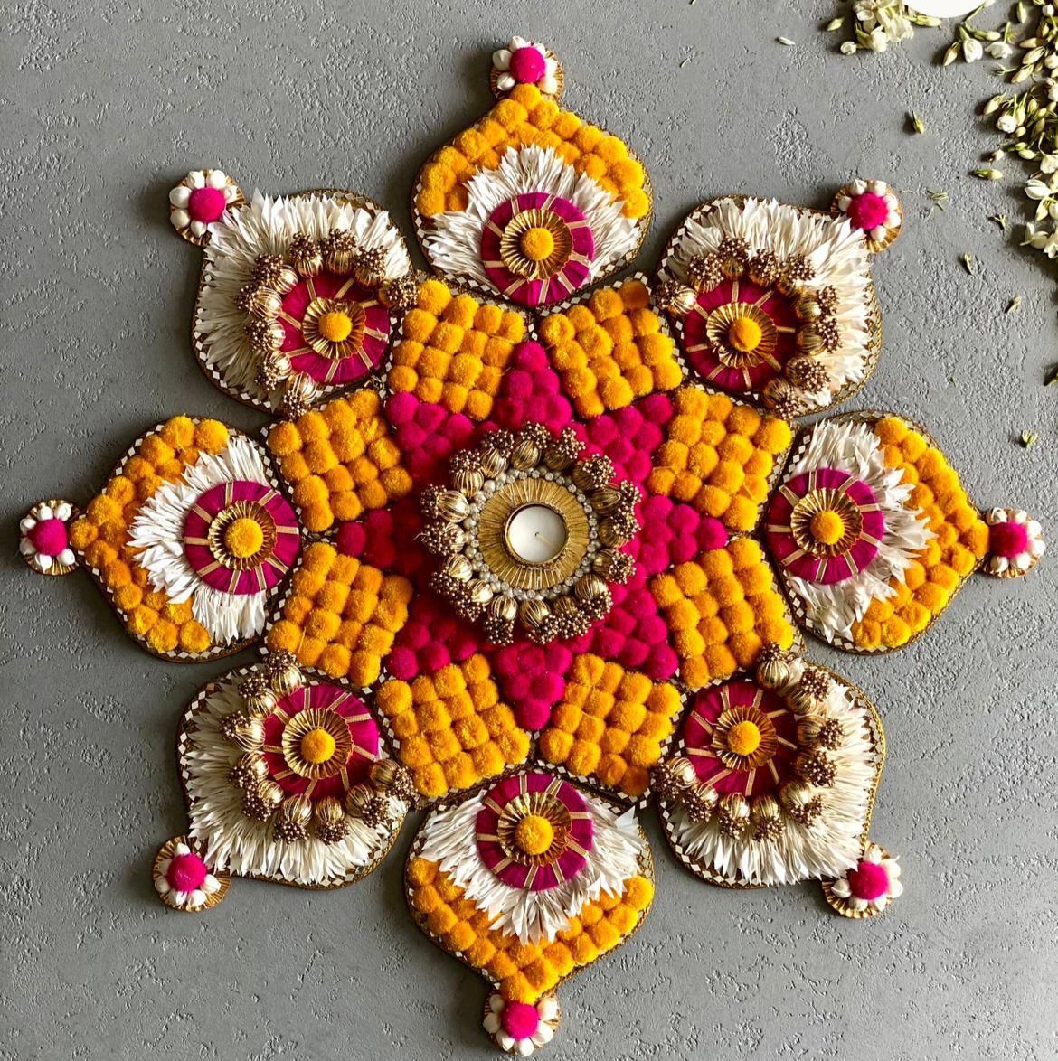 Blossom Aura Rangoli