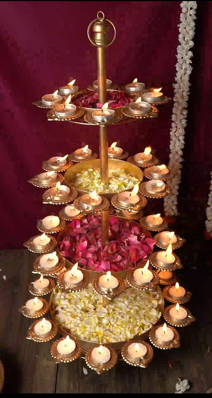 Plate Diya Urli Stand