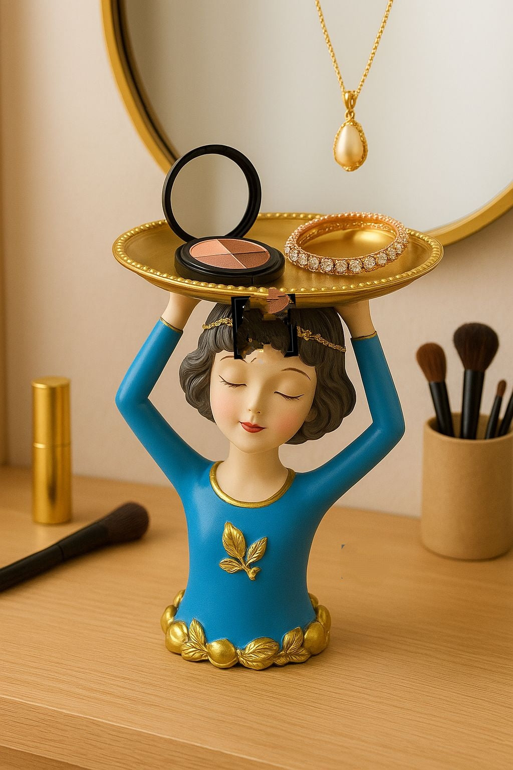 Nordic Bubble Girl Decorative Tray
