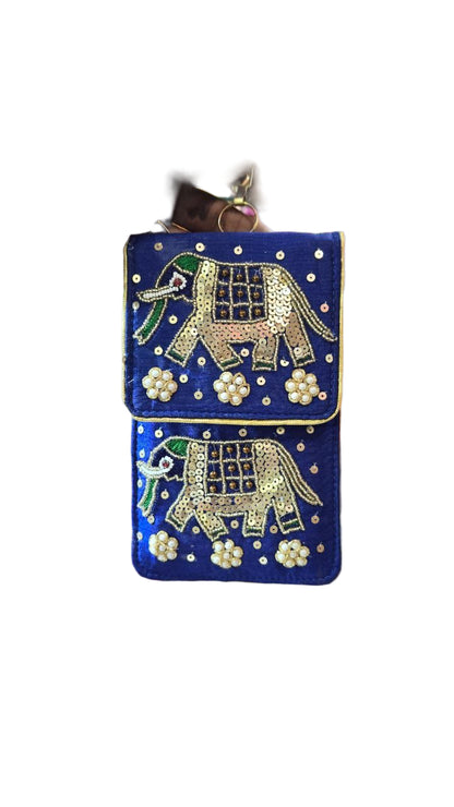 Women's Zari Mobile Pouch