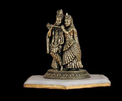 Brass Radha krishna Idol Standing pose