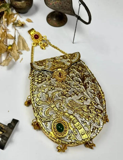 Women's Royal German Silver Purse Gold
