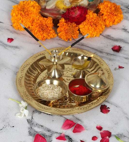 Brass Pooja Thali