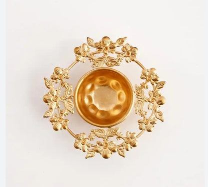Mini Metal Designer Urli Diya 5 Inch