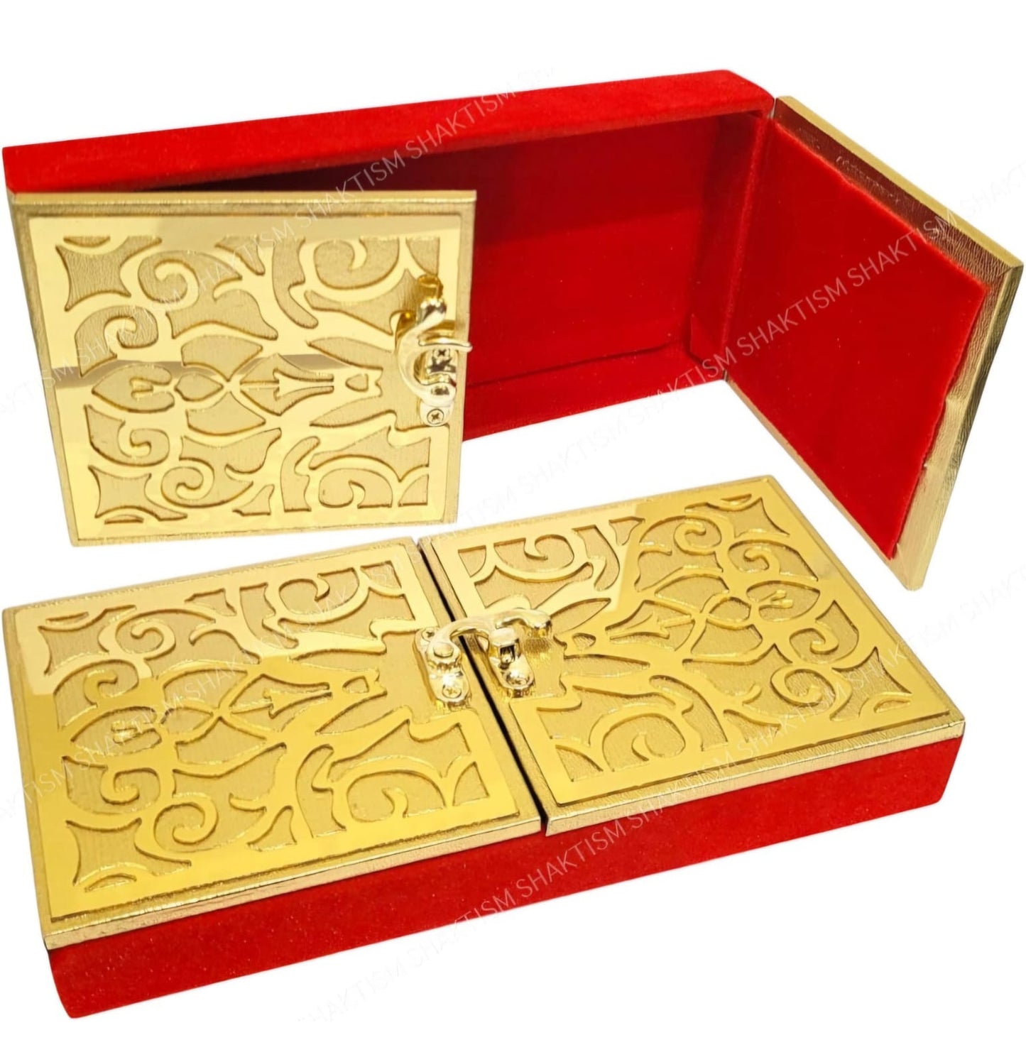 Cash Box With Clip/Money Box Envelop (pack Of 1 pc) Red Velvet Design