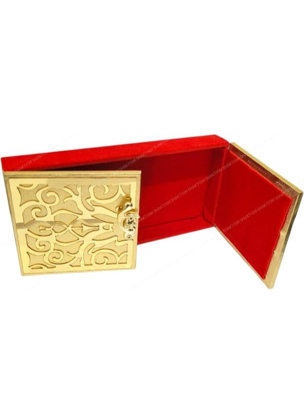 Cash Box With Clip/Money Box Envelop (pack Of 1 pc) Red Velvet Design
