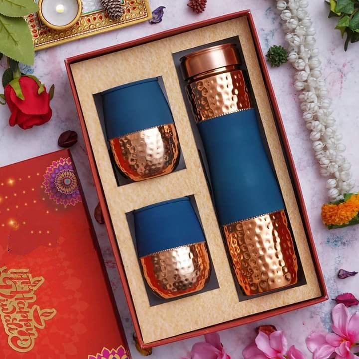 Pure Copper Bottle Set