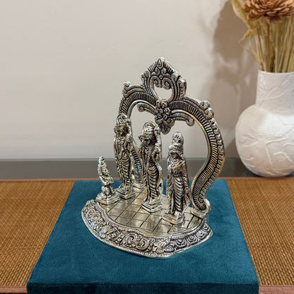 Exclusive Silver Plated Ram Darbar With premium Gift Box