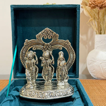 Exclusive Silver Plated Ram Darbar With premium Gift Box