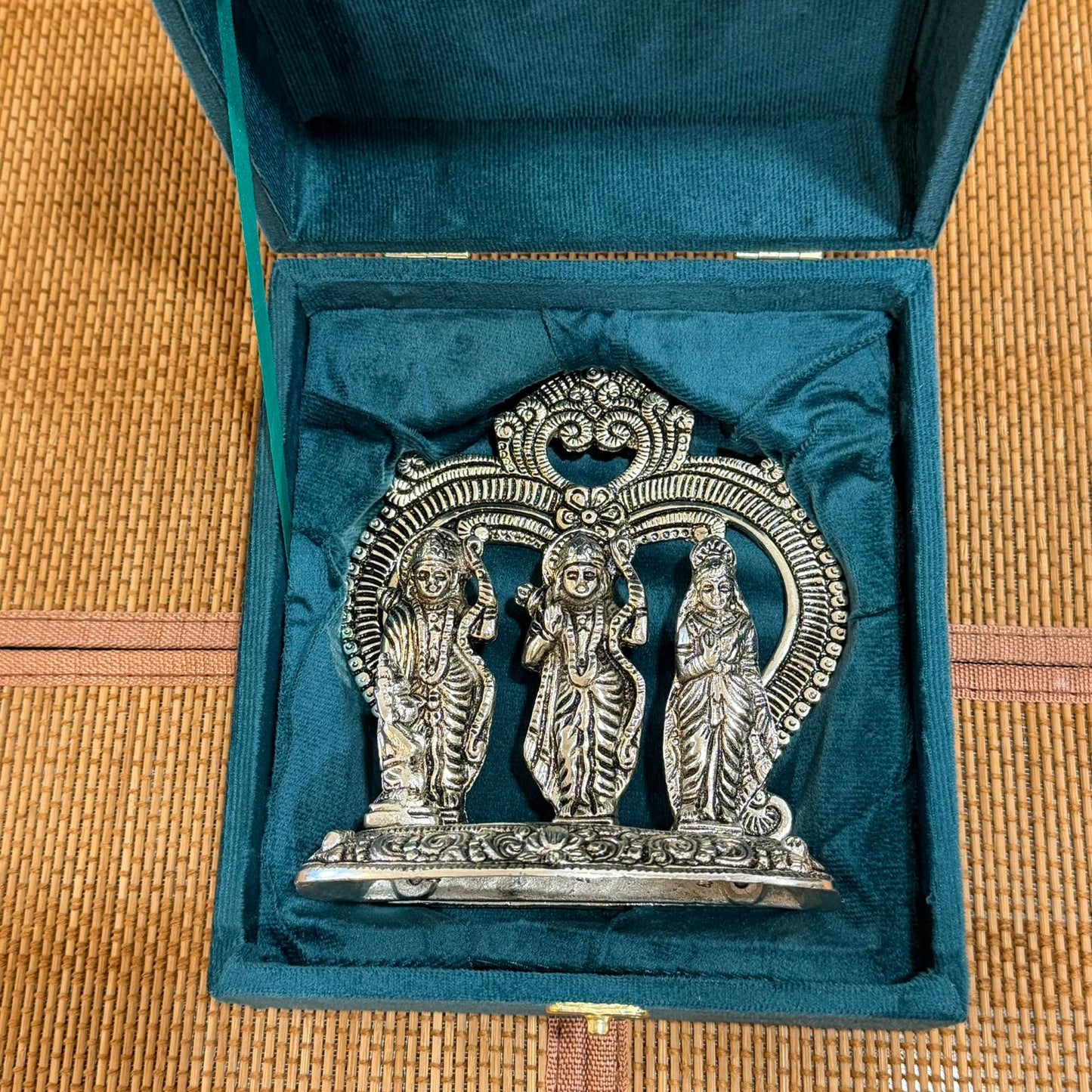 Exclusive Silver Plated Ram Darbar With premium Gift Box
