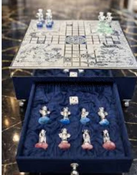 Exclusive German Silver Ludo Set