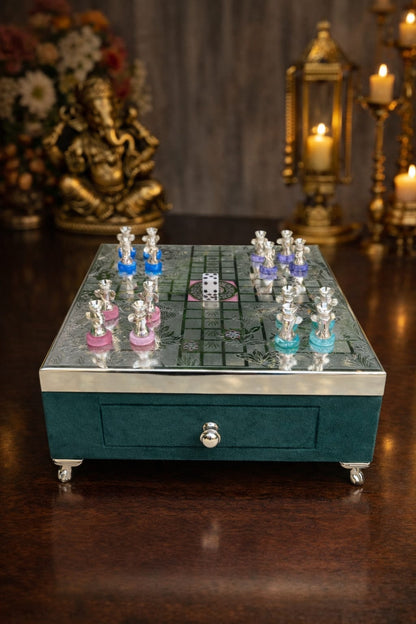 Exclusive German Silver Ludo Set