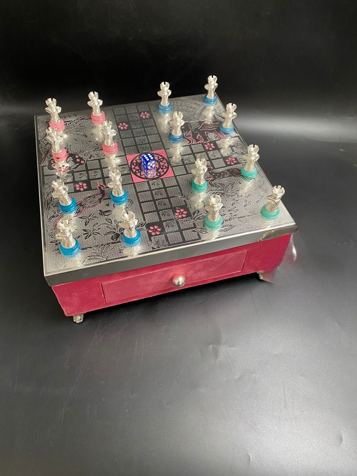 Exclusive German Silver Ludo Set