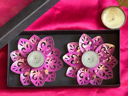 Lotus Colorful Diya Gift Box