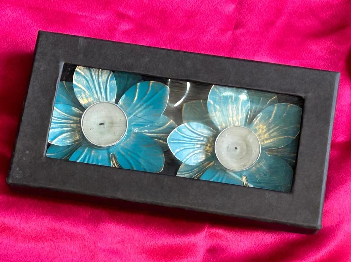 Lotus Colorful Diya Gift Box